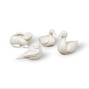 3 for $15 SALE New Target Bullseye 4pc Collectibles -White Bunny, Duck, Bird